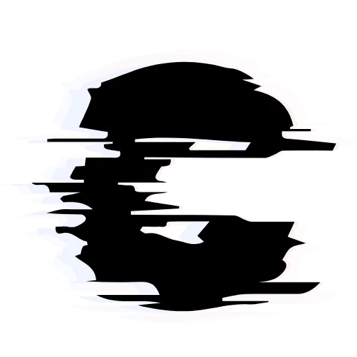 Стикер 20 Glitch Font