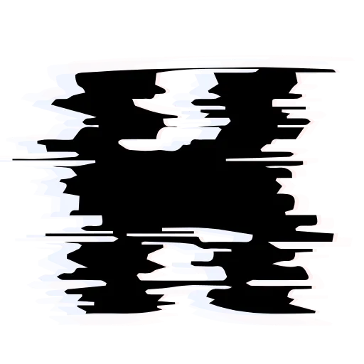 Стикер 16 Glitch Font