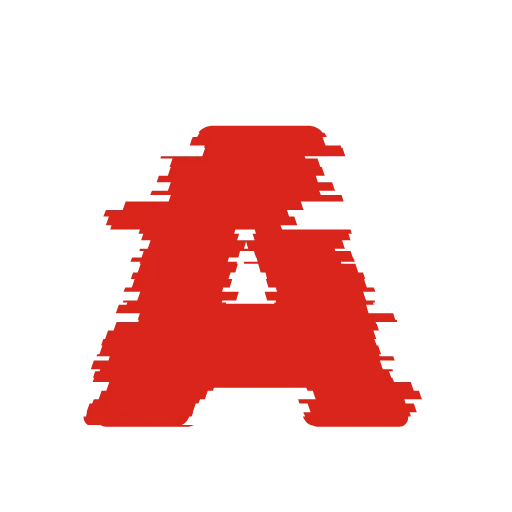 Эмодзи glitchy alphabet для Telegram — скачать