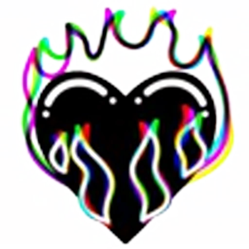 🖤 Эмодзи «GLITCHY chrome» для Telegram