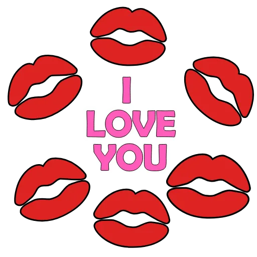 ❤ Стикер «Glitter Emotion» для Telegram