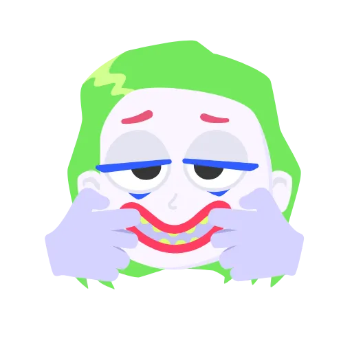 🤡 Стикер «Glitter Emotion» для Telegram
