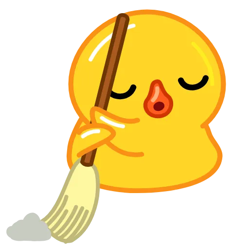 🧹 Стикер «Telegram Duck» для Telegram