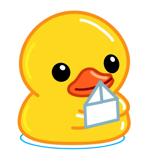 ✈ Стикер «Telegram Duck» для Telegram