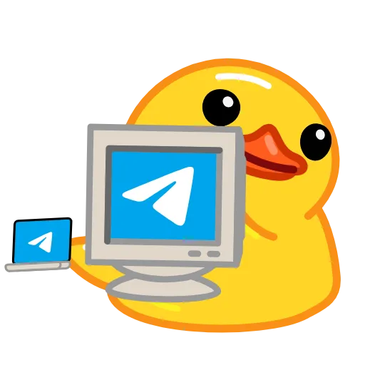 💻 Стикер «Telegram Duck» для Telegram