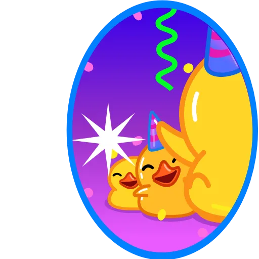 💥 Стикер «Telegram Duck» для Telegram