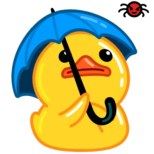 🌧 Стикер «Telegram Duck» для Telegram