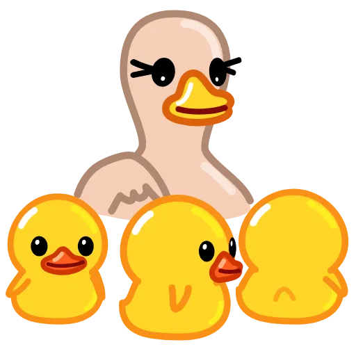 👉 Стикер «Telegram Duck» для Telegram