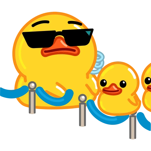 👫 Стикер «Telegram Duck» для Telegram