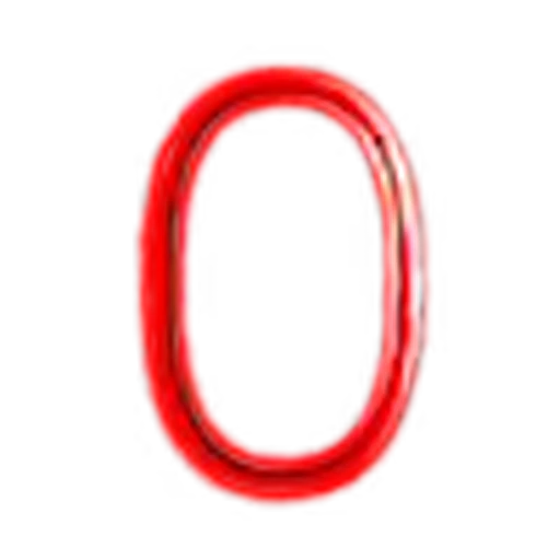0️⃣ Эмодзи «Red Blue glitter font» для Telegram