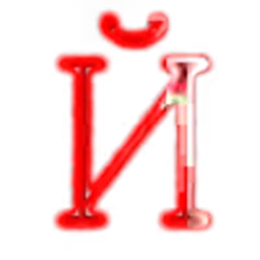 🔺 Эмодзи «Red Blue glitter font» для Telegram