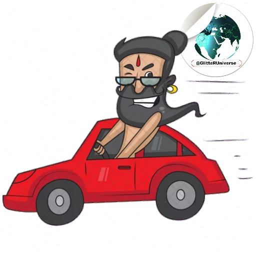 🏎 Стикер «BaBa» для Telegram