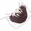 😶 Эмодзи «Мрачная девушка» для Telegram