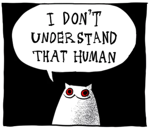 🤔 Стикер «Gloomy Cat» для Telegram