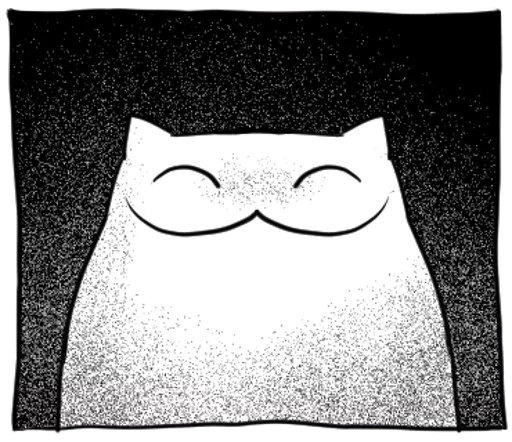 😀 Стикер «Gloomy Cat» для Telegram