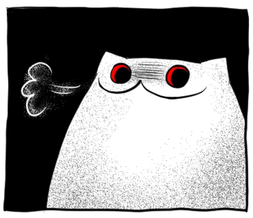🌝 Стикер «Gloomy Cat» для Telegram
