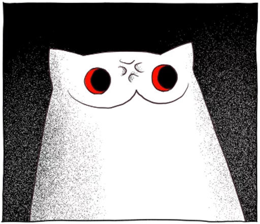 💢 Стикер «Gloomy Cat» для Telegram