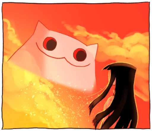 🌞 Стикер «Gloomy Cat» для Telegram