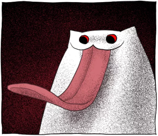 😛 Стикер «Gloomy Cat» для Telegram