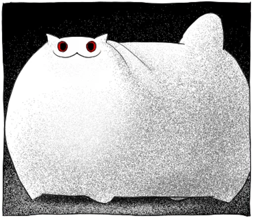 🙄 Стикер «Gloomy Cat» для Telegram