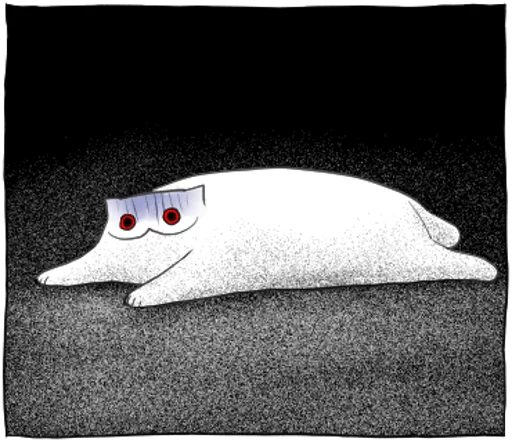 😨 Стикер «Gloomy Cat» для Telegram