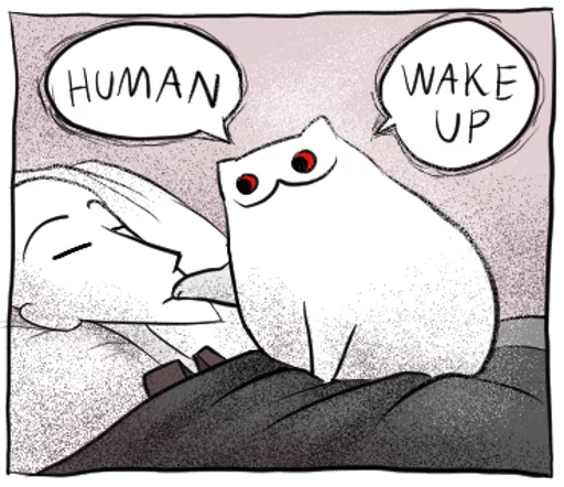 😌 Стикер «Gloomy Cat» для Telegram