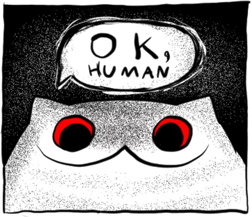 👌 Стикер «Gloomy Cat» для Telegram