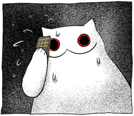 😥 Стикер «Gloomy Cat» для Telegram