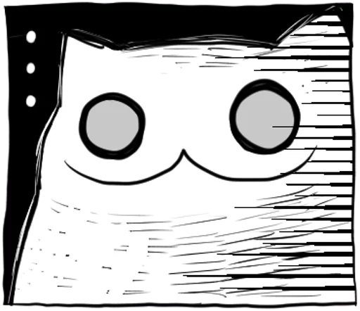 😑 Стикер «Gloomy Cat» для Telegram