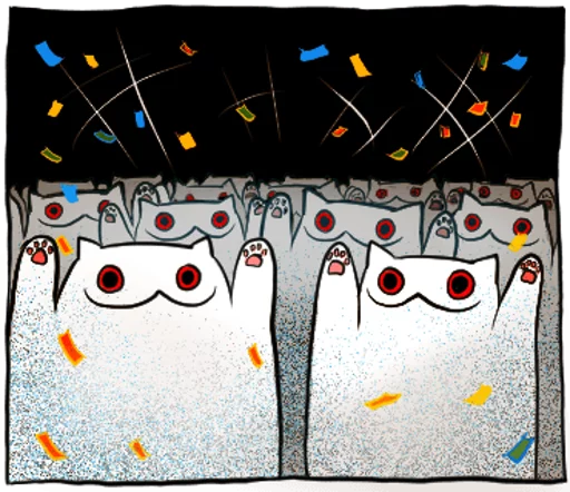 🎉 Стикер «Gloomy Cat» для Telegram