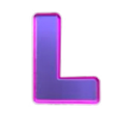 🔠 Эмодзи «Glowing Edge Font» для Telegram