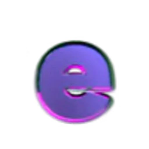 🔡 Эмодзи «Glowing Edge Font» для Telegram