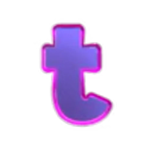 🔡 Эмодзи «Glowing Edge Font» для Telegram