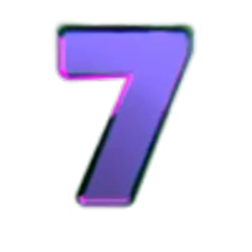 7️⃣ Эмодзи «Glowing Edge Font» для Telegram