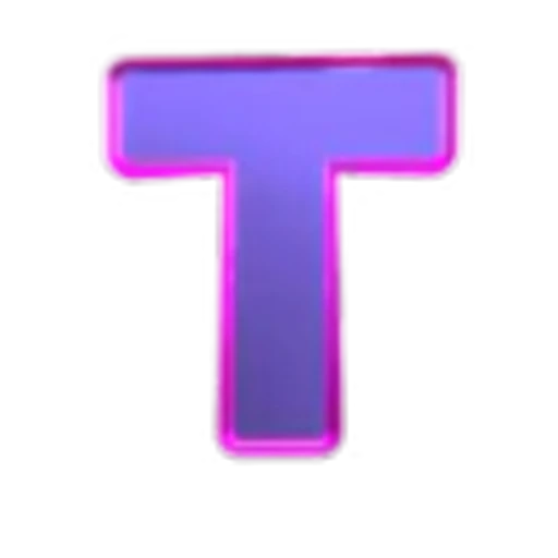🔠 Эмодзи «Glowing Edge Font» для Telegram