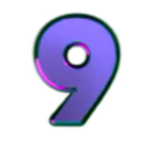 9️⃣ Эмодзи «Glowing Edge Font» для Telegram