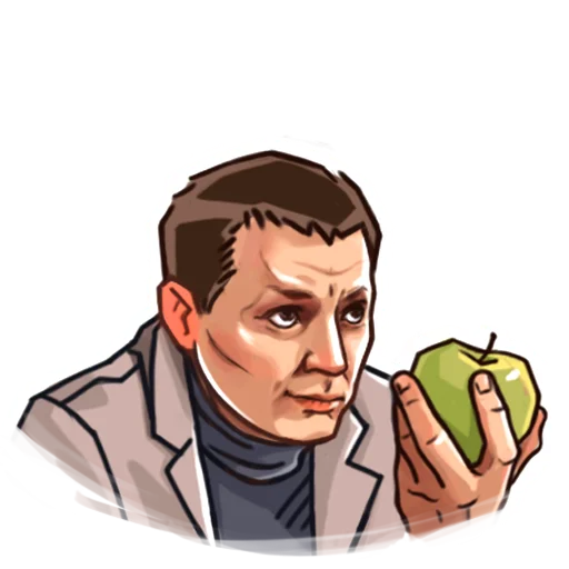 🍏 Стикер «Глухарь» для Telegram