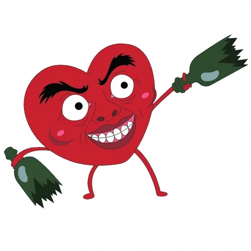 ❤️ Стикер «Гнилой романтичный» для Telegram