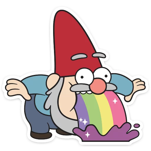 🌈 Стикер «Гномы Гравити фолз» для Telegram