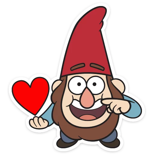 ❤️ Стикер «Гномы Гравити фолз» для Telegram
