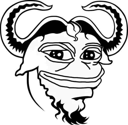 😏 Стикер «GNU/Memes» для Telegram