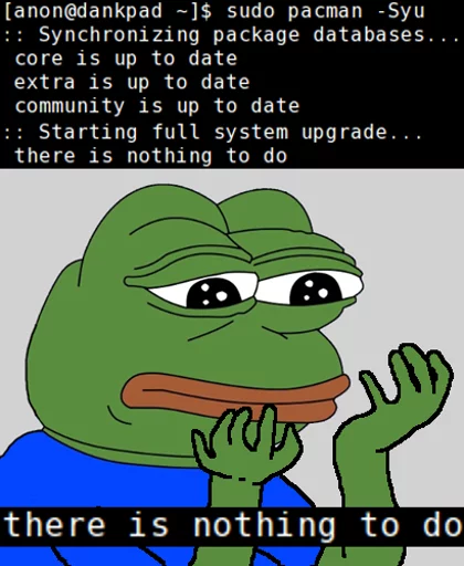 😞 Стикер «GNU/Memes» для Telegram