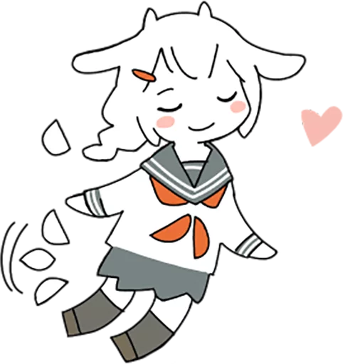 💗 Стикер «Goat Girl» для Telegram