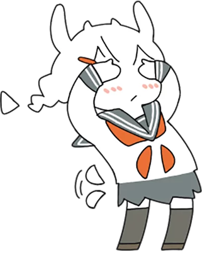 🙈 Стикер «Goat Girl» для Telegram