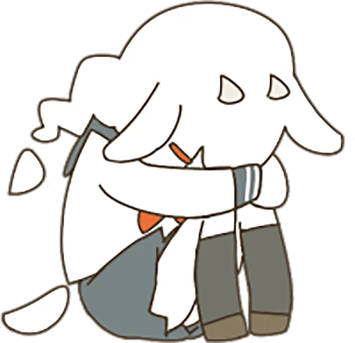 😨 Стикер «Goat Girl» для Telegram