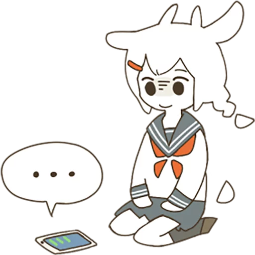 🙂 Стикер «Goat Girl» для Telegram