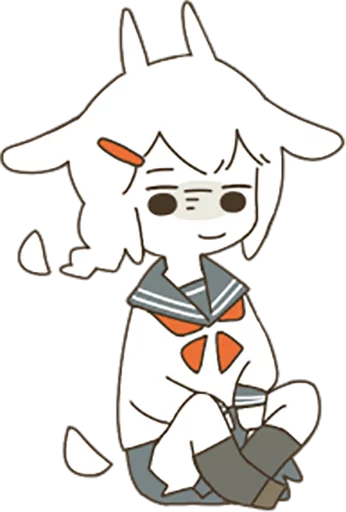🙃 Стикер «Goat Girl» для Telegram