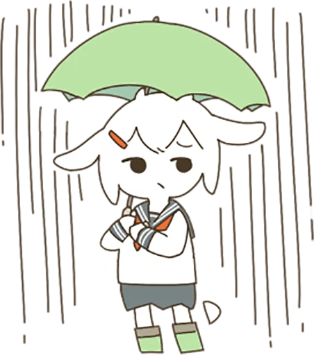 ☔ Стикер «Goat Girl» для Telegram