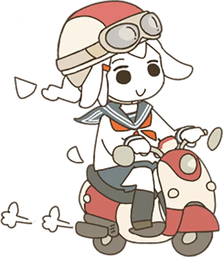 🛵 Стикер «Goat Girl» для Telegram