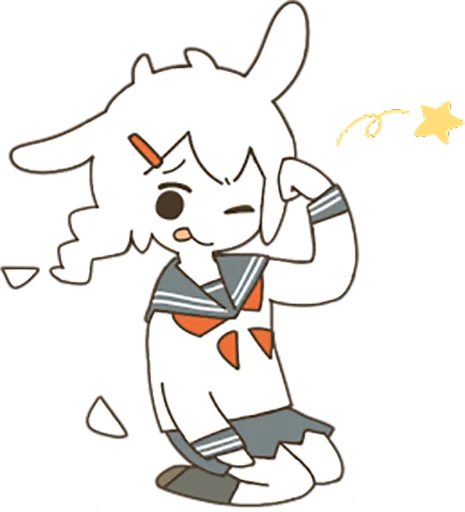 😋 Стикер «Goat Girl» для Telegram